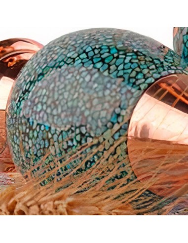 Handmade Copper & Blue Turquoise Vase HC-1075 zi2