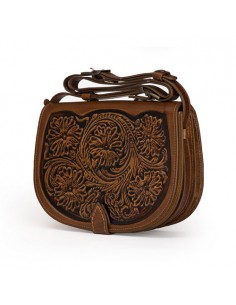 Natural leather women's douche bag AC-1076