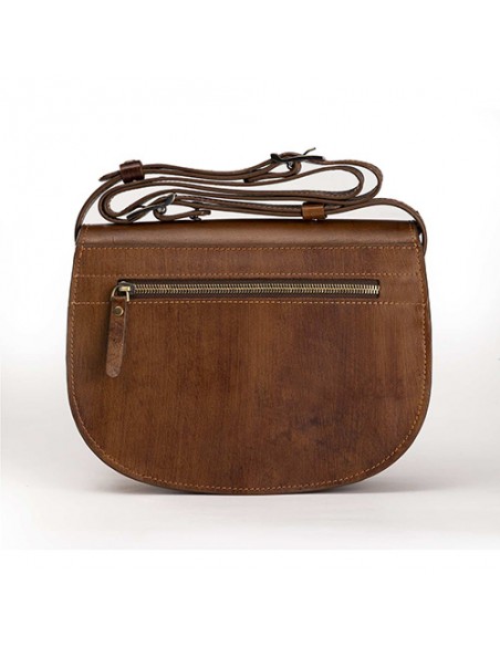 Natural leather women's douche bag AC-1076