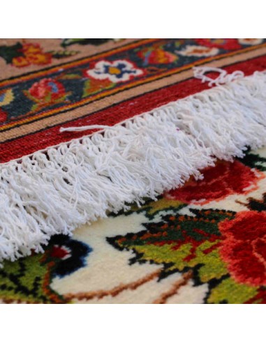 Hand-woven Floral Wool Area Rug Rc-282 fringe