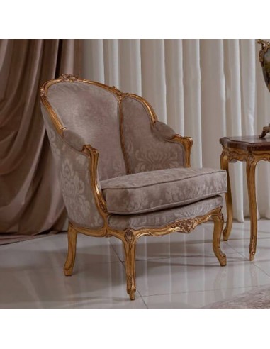 classic ivory wooden accent chair