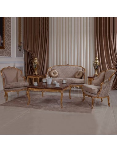 classic ivory wooden sofa set