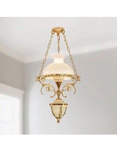 golden diecast aluminum chandelier