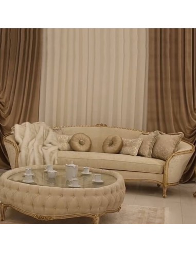 ivory four seater sofa