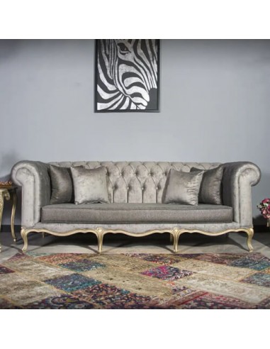 grey classic chesterfield