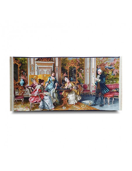 Royal Party AG-167 machine-made tableau rug Full View