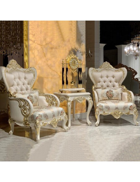 royal classic wooden ivory armchairs royal classic wooden ivory armchairs