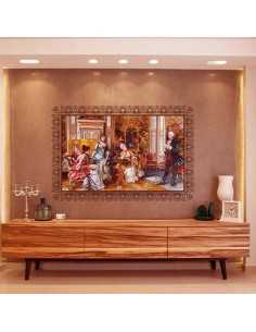 Royal Party AG-167 machine-made tableau rug Full View 2