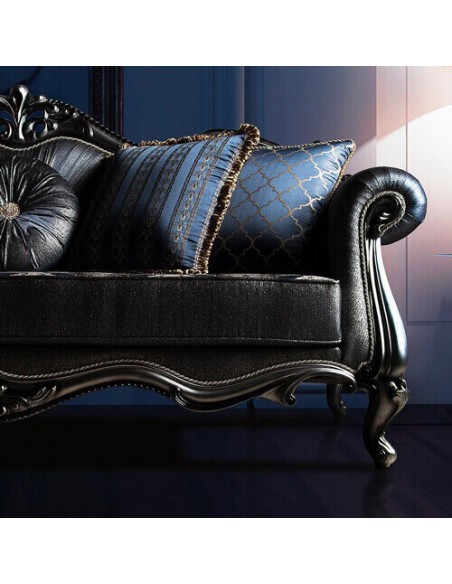 grey woodcarving brocaded velvet sofa grey woodcarving brocaded velvet sofa