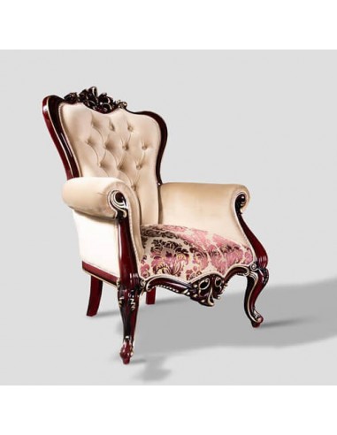 brown-woodcarving-brocaded-velvet-accent-chair