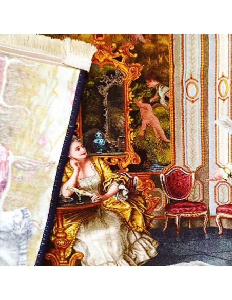 Royal Party AG-167 machine-made tableau rug Zoom In