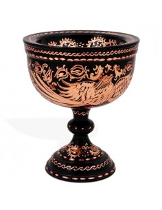 Handmade Modern Engraving Copper But Bowl HC-1106 fv 2