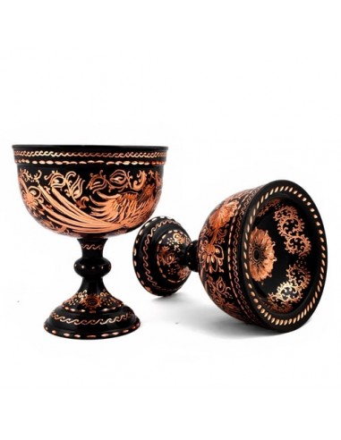 Handmade Modern Engraving Copper But Bowl HC-1106 fv2