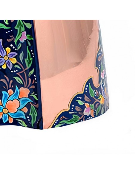 Persian Hand-Painted Modern Minakari Copper Vase HC-1110 zi3 Persian Hand-Painted Modern Minakari Copper Vase HC-1110 zi3