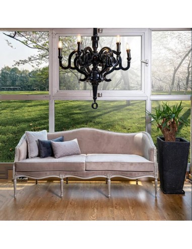 ivory wooden carved sofa