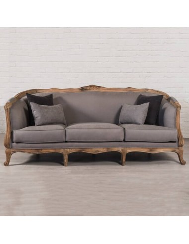 grey three-seater sofa