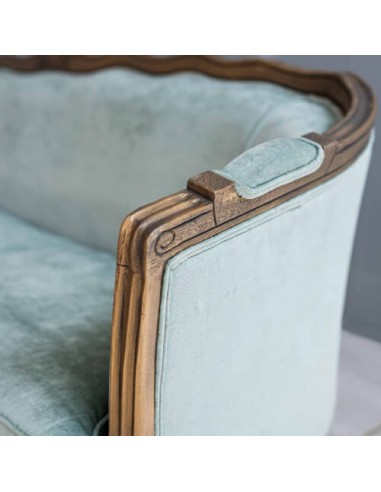 sky blue sofa - details