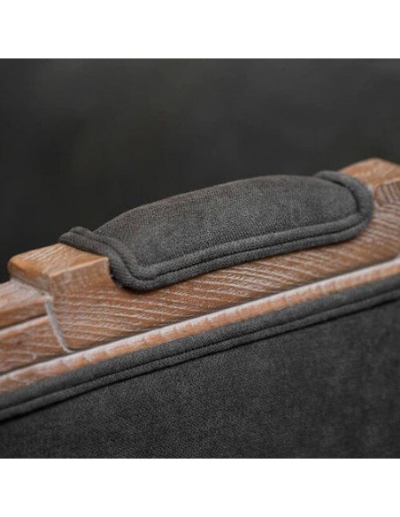 black woodcarving sofa - arm