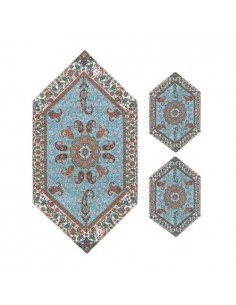 Silk Handmade Cashmere Tablecloth Set | Persian chashmere 2