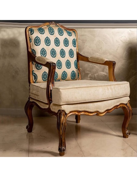 beige woodcarving cabriole accent chair beige woodcarving cabriole accent chair