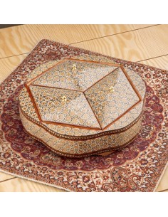 Handmade Wood Inlay Decorative Candy Bowl HC-1126 fv 2
