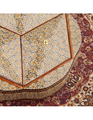 Handmade Wood Inlay Decorative Candy Bowl HC-1126 zi1