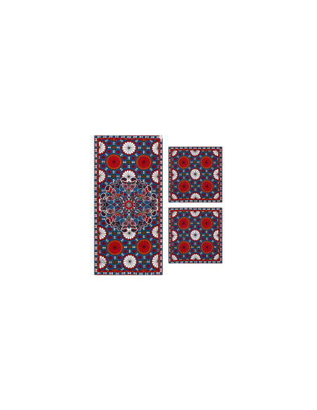 Mahriz model 5-piece cashmere silk tablecloth set | Termeh tableware Mahriz model 5-piece cashmere silk tablecloth set | Termeh tableware