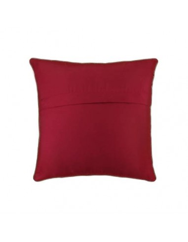 Red Persian Silk-Cashmere Cushion Cover | Persian Handicrafts