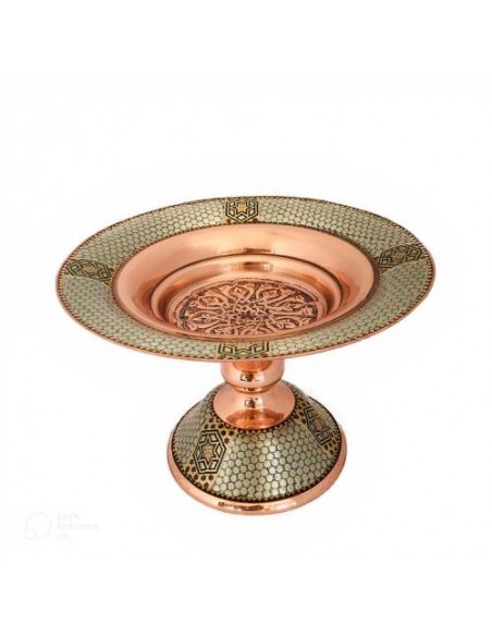 Inlaid And Copper Serving Dish | Home Accessory Confectionery Dish