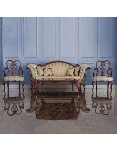 classic carved wood sofa set