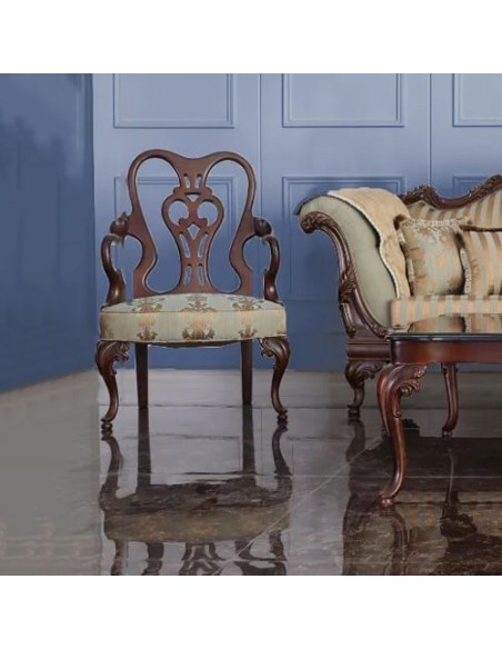 classic carved wood armchair classic carved wood armchair