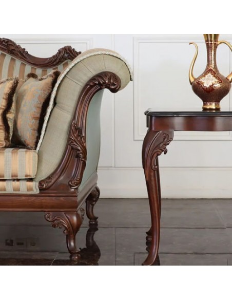 classic carved wood sofa - details classic carved wood sofa - details