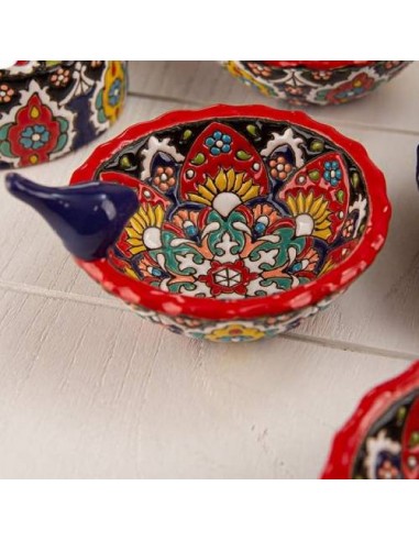 Persian Enamel Dish Set | Iranian Enameling | Persian Handicraft