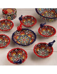 Persian Enamel Dish Set | Iranian Enameling | Persian Handicraft 2