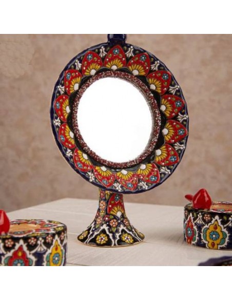 Persian Enamel Dish Set | Iranian Enameling | Persian Handicraft