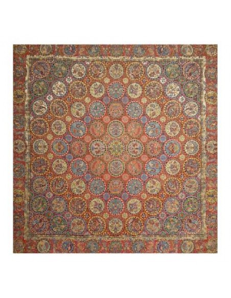 Hashemi Cashmere Tablecloth, Haft Khan Design | Persian Termeh