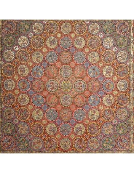 Hashemi Cashmere Tablecloth, Haft Khan Design | Persian Termeh