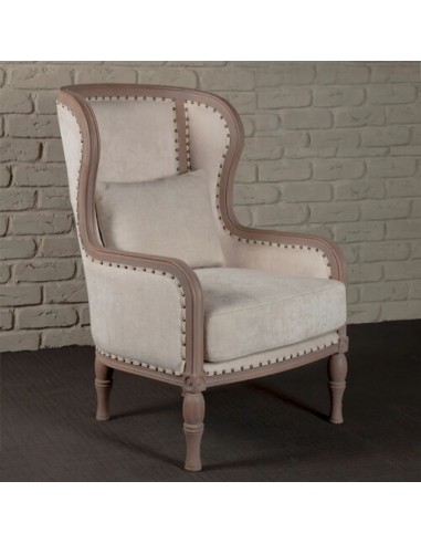tan brown and ivory accent chair