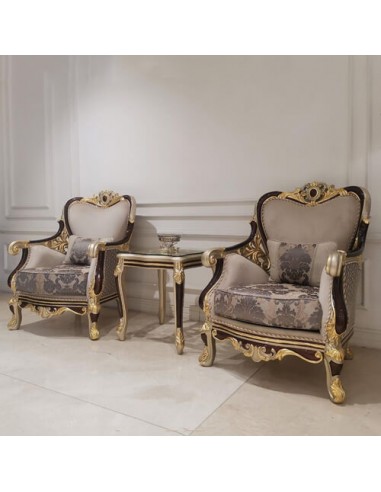 classic wooden frame accent chairs