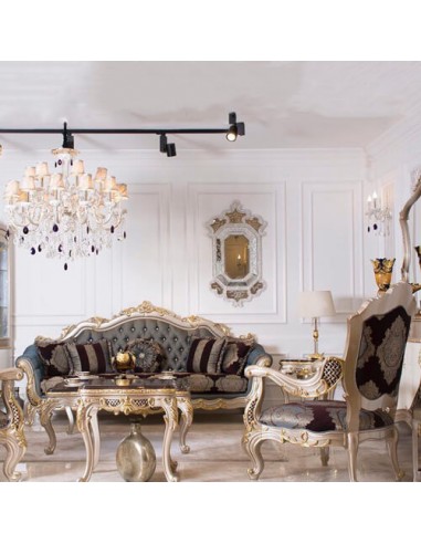 classic cinereous wooden marbled sofa