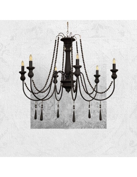 black wooden beaded chandelier.jpg