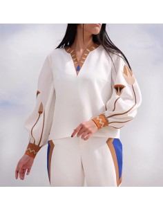 Women's-applique-blouse