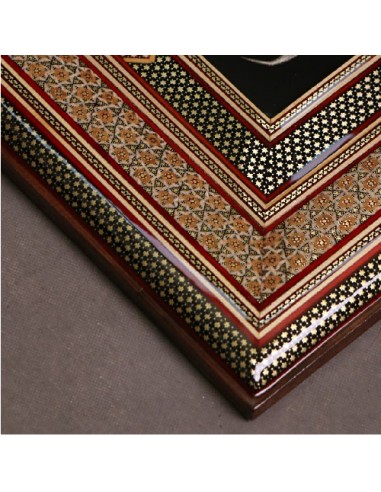 Wall Hanging Hand-Engraved (toreutics) Cooper With Inlaid Frame