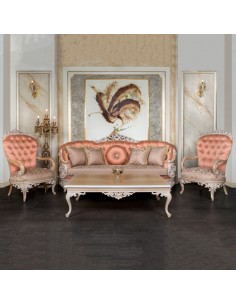 luxury green carved wood sofa 2