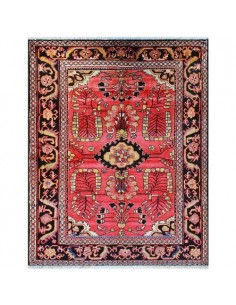 Hamedan Hand-Knotted Red Rug Rc-284 full view
