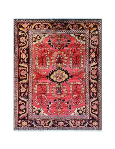 Hamedan Hand-Knotted Red Rug Rc-284 full view