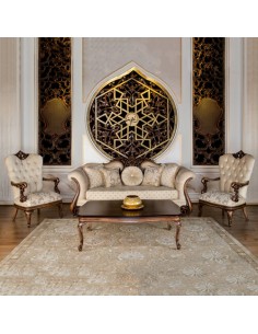 classic rolled arm cream sofa 2