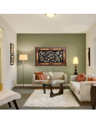 Copper Hand Engraved Wall Hanging With Inlaid Frame | Handicrafts