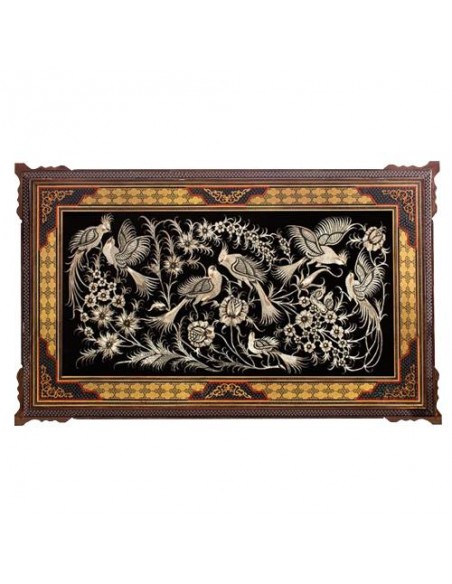 Copper Hand Engraved Wall Hanging With Inlaid Frame | Handicrafts