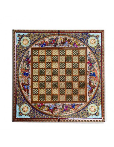 Handmade Chessboard and backgammon set HC-1183
